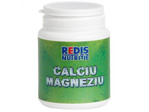 Supliment nutritiv Redis, Calciu, Magneziu, 120 tablete